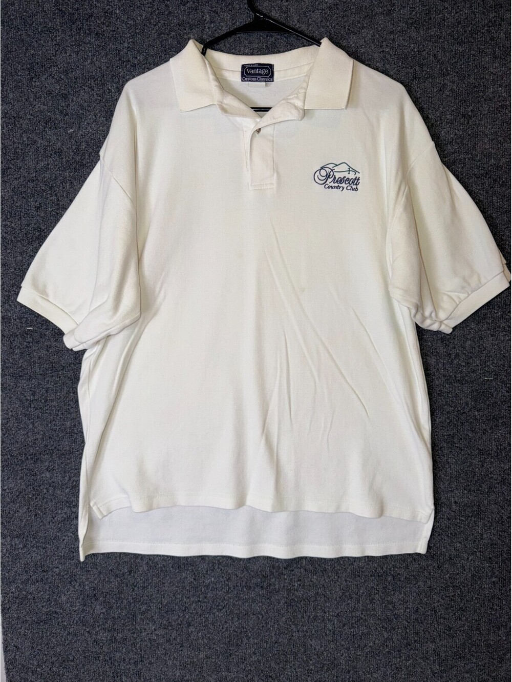 Vintage Vintage Vantage Golf Polo Shirt Large USA Made Prescott Country Club